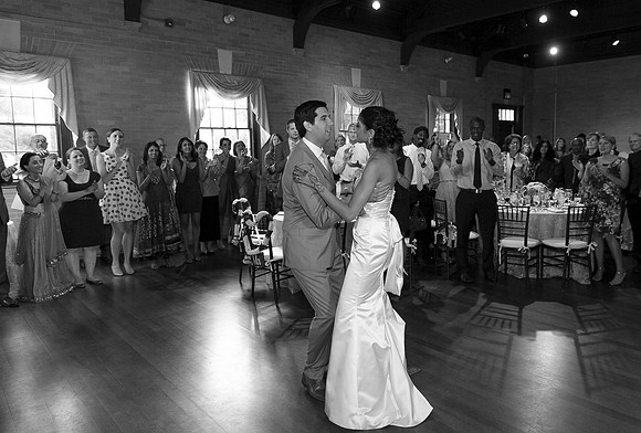 Wedding ceremony at Linden Place, Bristol. Rhode Island.